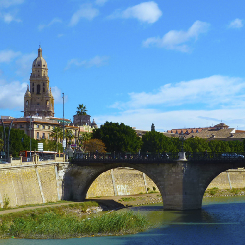 Vivir en Murcia  El rio Segura vertebrador de los barrios mas populosos de la ciudad de Murcia 600x600